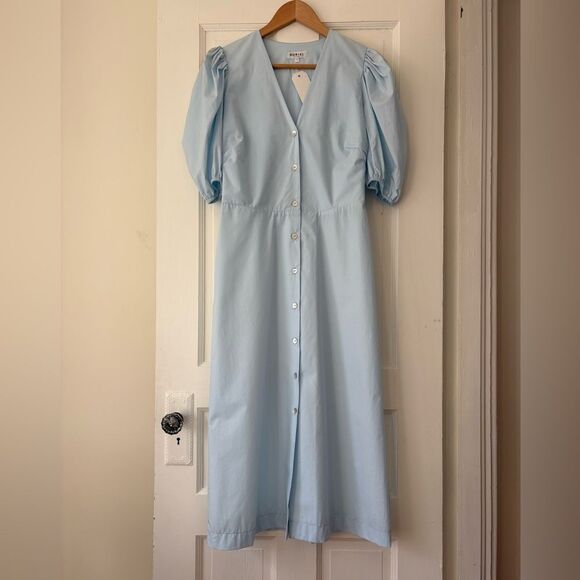 NWT Horses Atelier Puff Sleeve Button Front Dress - Picture 13 of 16